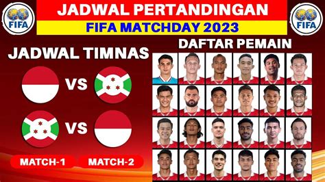jadwal timnas indonesia fifa matchday